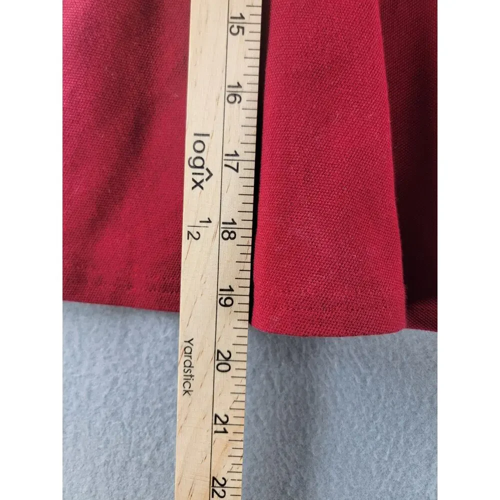 Lacoste Girls Red Long Sleeve Polo Dress Size 2 Preppy Tenniscore